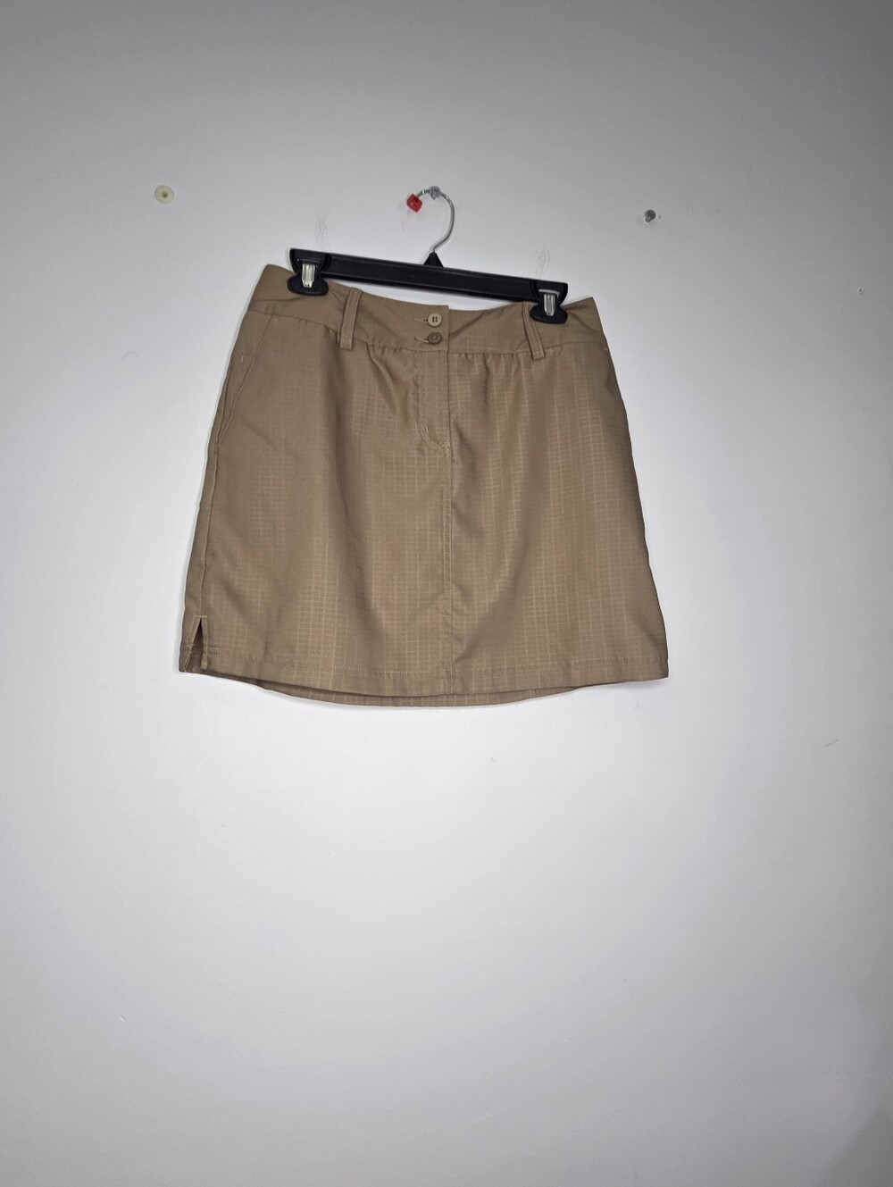 adidas Climacool Tan G9lf Skort with Front Buttons, Sz 4